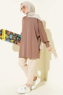 Alternatieve weergave van Batwing Basic Tunic Mink