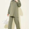 Half-Zip Loisha Tunic Two-Piece Set