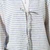 Striped Tied Kimono Blue - Image 4