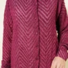 Fringed Loose Shirt Burgundy wholesale shirt view 4 - Hicabistan Turkey factory