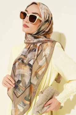 Alternative view of Brush Pattern Scarf