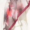 120 cm Flower Pattern Scarf Plum - الصورة 4