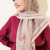 120 cm Flower Detailed Soft Scarf - Imagen 2
