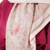 120 cm Flower Detailed Soft Scarf - Imagen 4