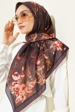 Alternative view of Floral Soft Scarf Plum