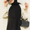 Tree Bark Scarf Black