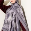 Watercolor Pattern Bamboo Crinkle Scarf