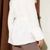 Cross Cape Modal Tunic Ecru - immagine 3