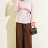 Cross Cape Modal Tunic Pink - Afbeelding 2