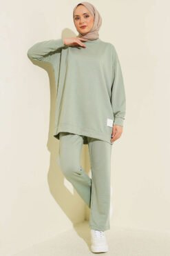 Emblem Detailed Basic Two-Piece Set