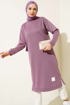 Long Tunic with Emblem Detail