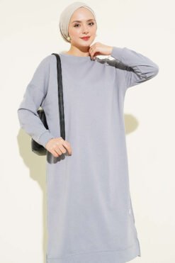 Vista alternativa di Emblem Long Basic Tunic Grey