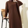 Emblem Long Basic Tunic Brown - immagine 2