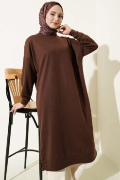 Vista alternativa di Emblem Long Basic Tunic Brown