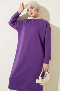 Vista alternativa di Emblem Long Basic Tunic Lilac