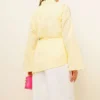 Asymmetrical Cut Poplin Tunic Yellow – Bild 3