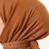 Aya Series Thin Cotton Scarf Camel – Image 4