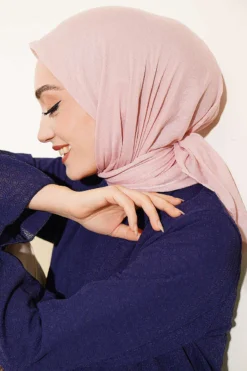 Aya Series Thin Cotton Scarf Powder Pink