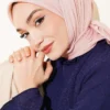 Aya Series Thin Cotton Scarf Powder Pink - immagine 2