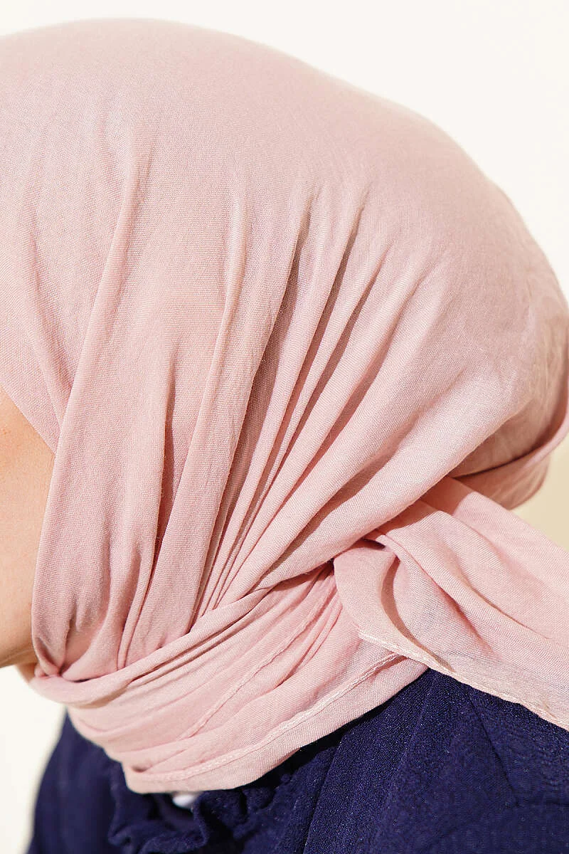 Aya Series Thin Cotton Scarf Powder Pink - immagine 4