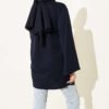 Bear Embroidered Long Tunic Navy Blue - Image 3