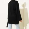Bear Embroidered Long Tunic Black - Imagen 3