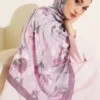 Large Flower Pattern Bamboo Crinkle Shawl