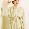 Gathered Ankle Elastic Belted Dress - immagine 2