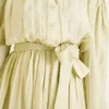 Gathered Ankle Elastic Belted Dress - immagine 4