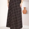Baklava Pattern Scuba Skirt Black – Bild 2