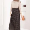 Baklava Pattern Scuba Skirt Black – Bild 4