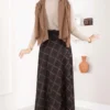 Baklava Pattern Scuba Skirt Black – Bild 5
