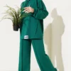 Hooded Oversized Two-Piece Set Emerald