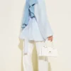 Balloon Sleeve Tunic with Gold Buckle Blue - immagine 3