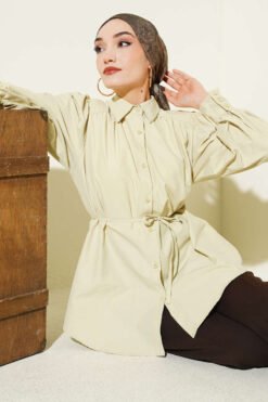 Balloon Sleeve Tie Detail Tunic