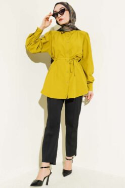 Vue alternative de Balloon Sleeve Tie Detail Tunic