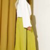 Balloon Sleeve Tied Front Short Shirt Ecru - Imagen 3