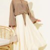 Balloon Sleeve Tied Front Short Shirt - immagine 2