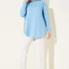 ⁦Basic Seamless Tunic Blue⁩ - الصورة ⁦2⁩