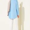 ⁦Basic Seamless Tunic Blue⁩ - الصورة ⁦3⁩