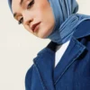 Basic Bamboo Crinkle Scarf Blue