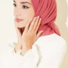 Basic Bamboo Crinkle Scarf Pomegranate Blossom