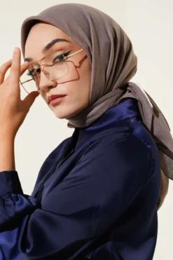 Alternative view of Basic Plain Winter Scarf Mink