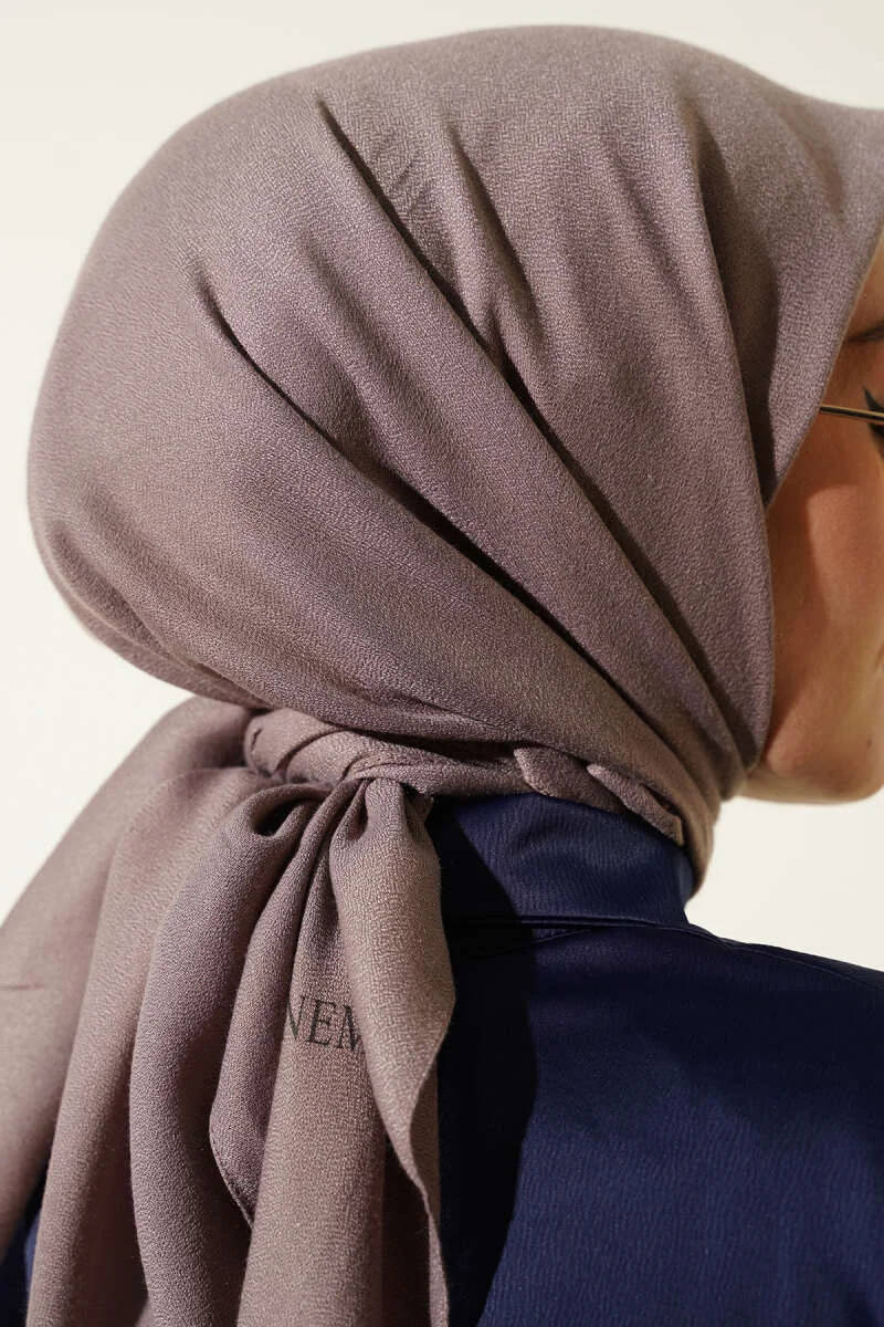 Basic Plain Winter Scarf Mink - Image 4