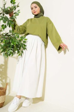 Alternatieve weergave van Basic Wide Sleeve Blouse