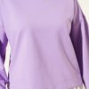 Basic Wide Sleeve Blouse Lilac - Imagen 4