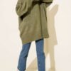 Basic Oversized Knit Tunic Khaki – Image 2