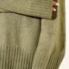 Basic Oversized Knit Tunic Khaki – Image 4