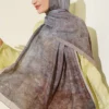 Batik Degrade Bamboo Crepe Shawl Beige