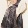 Batik Degrade Bamboo Crepe Shawl Mink